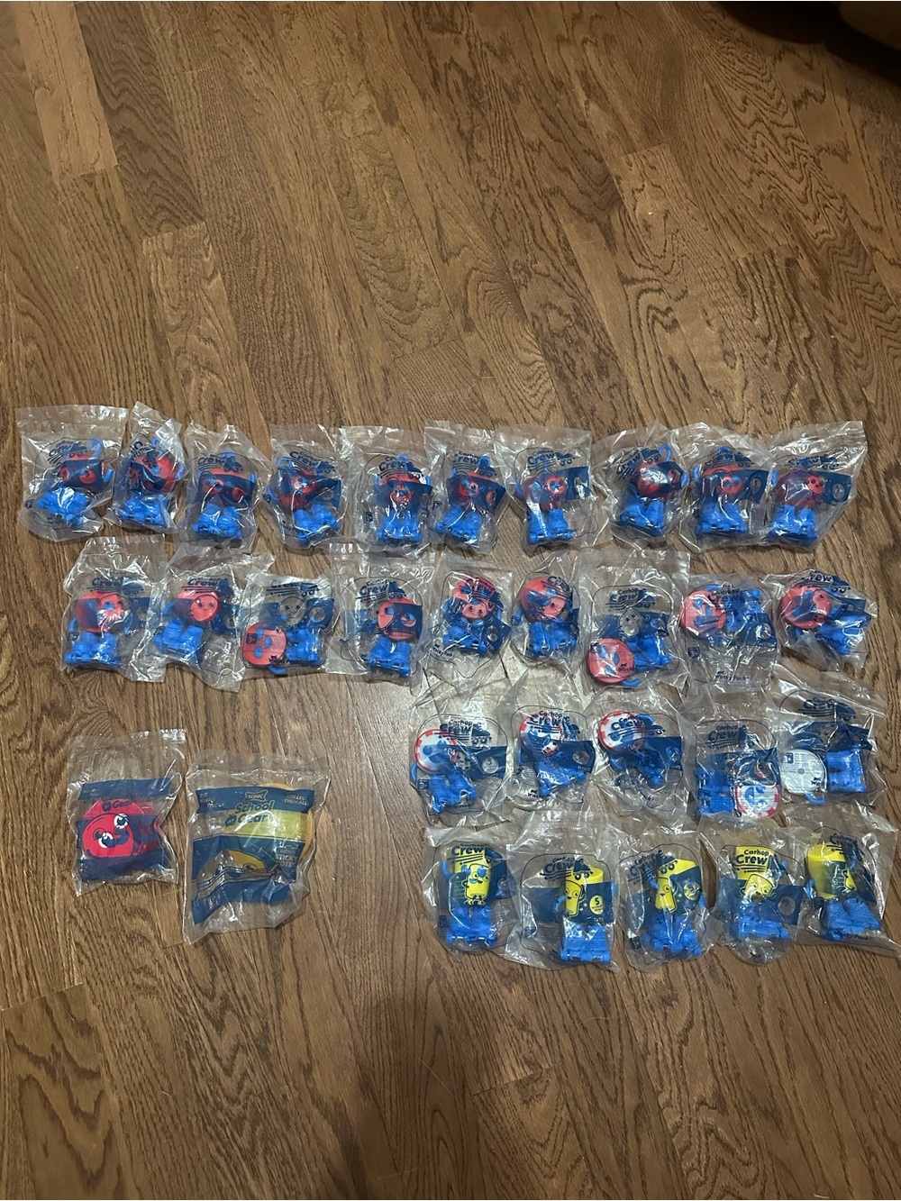 31 Sonic Wacky Pack Kids Meal Toys: 2 School Gear and 29 Carhop Crew NWT